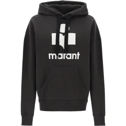 Oversized Mansel Hoodie with Flocked Logo , female, Sizes: XS - Isabel Marant Étoile - Modalova