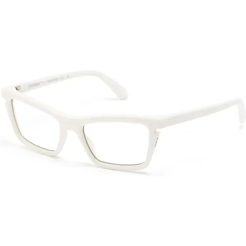 Off , Weiße Optische Brille Stilvoll und vielseitig , Damen, Größe: 54 MM - Off White - Modalova