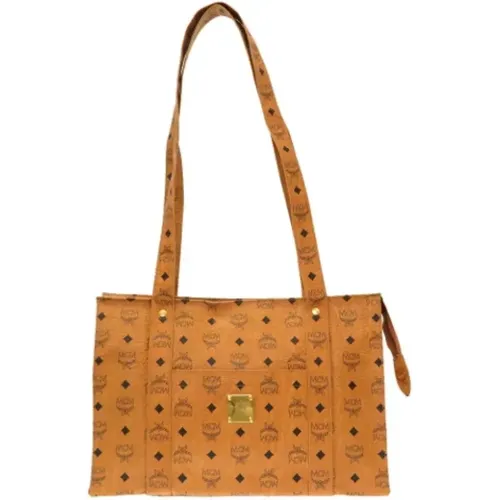 Pre-owned Tote Bags, female, , Size: ONE SIZE Pre-owned Canvas shoulder-bags - MCM Pre-owned - Modalova