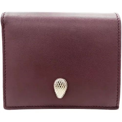 Pre-owned Wallets, female, , Size: ONE SIZE Pre-owned Leather wallets - Bvlgari Vintage - Modalova