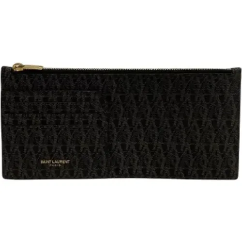 Pre-owned Wallets, female, , Size: ONE SIZE Pre-owned Leather wallets - Yves Saint Laurent Vintage - Modalova