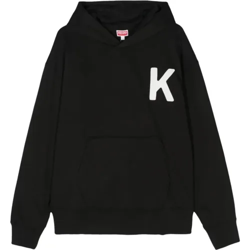 Bestickter Oversize Hoodie , Herren, Größe: M - Kenzo - Modalova