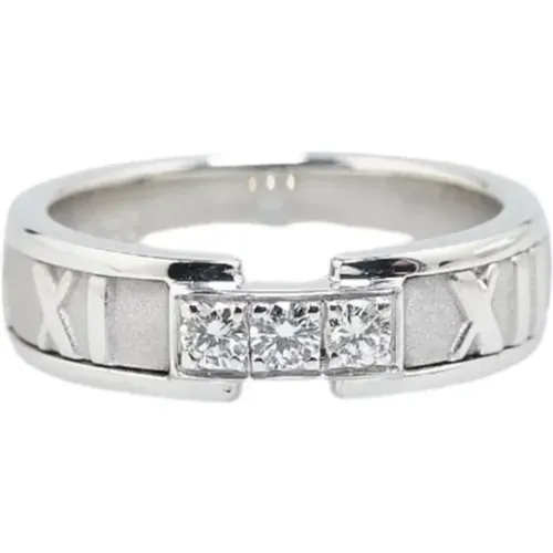 Pre-owned Jewellery, female, , Size: ONE SIZE Pre-owned White Gold rings - Tiffany & Co. Pre-owned - Modalova