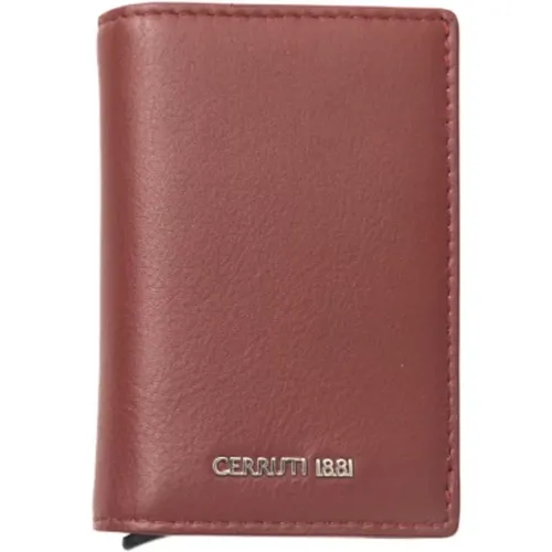 Wallets & Cardholders, male, , Size: ONE SIZE Leather Wallet with Frontal Logo - Cerruti 1881 - Modalova