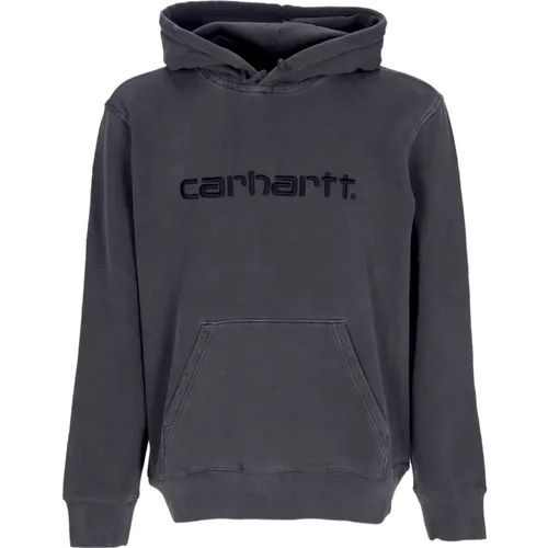 Schwarzer Leichter Kapuzenpullover Duster , Herren, Größe: XL - Carhartt WIP - Modalova