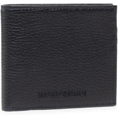 Wallets & Cardholders, male, , Size: ONE SIZE Mens Wallet with Embossed Logo - Emporio Armani - Modalova