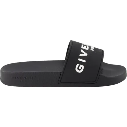 Sliders, female, , Size: 7 US Logo Slide Sandals - Givenchy - Modalova