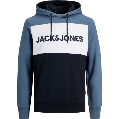 Logo Blocking Kapuzen-Sweatshirt - jack & jones - Modalova