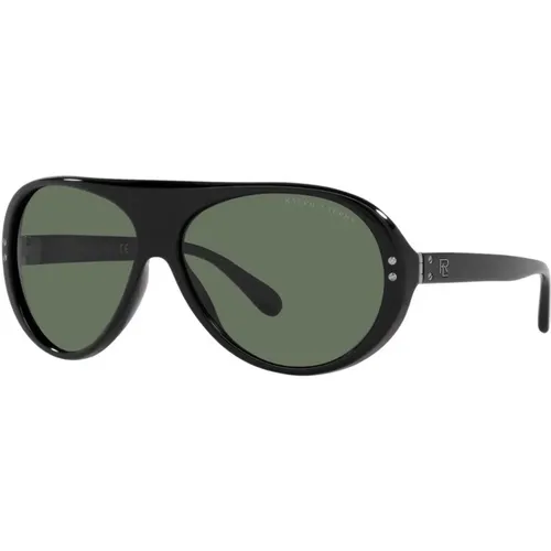 Sunglasses, male, , Size: ONE SIZE Acetate Sunglasses with Green Glass and Category 3 Protection - Ralph Lauren - Modalova