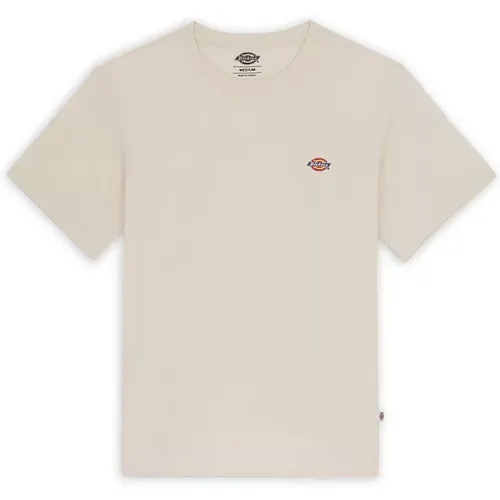 Cream Cotton Jersey T-shirt , male, Sizes: 2XL - Dickies - Modalova