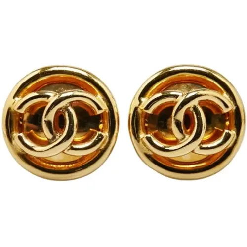 Pre-owned Jewellery, female, , Size: ONE SIZE Pre-owned Metal earrings - Chanel Vintage - Modalova