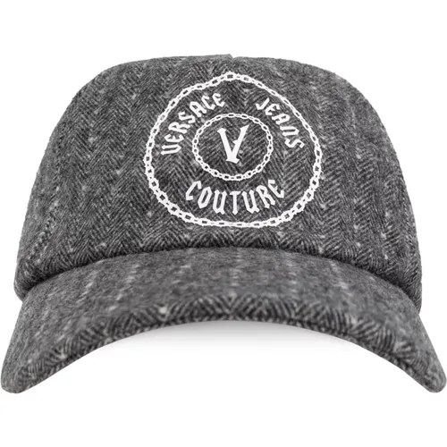 Caps, male, , Size: ONE SIZE Cap - Versace Jeans Couture - Modalova