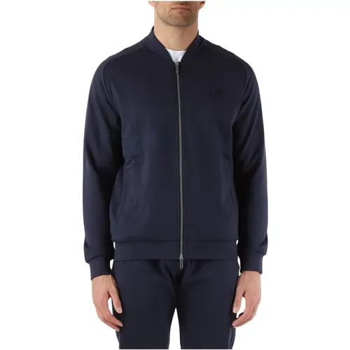 Regular Fit Cotton Zip Sweatshirt , male, Sizes: S, M, L, XL - Antony Morato - Modalova