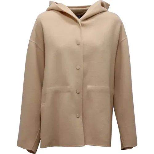 Hoodies, female, , Size: M Weekend Gennaio Wool Jacket - Max Mara - Modalova