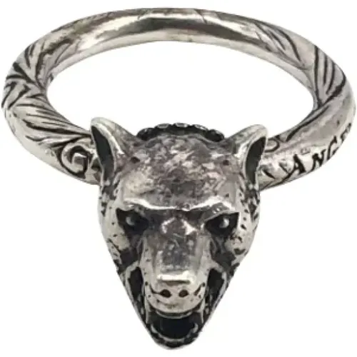 Pre-owned Jewellery, unisex, , Size: ONE SIZE Pre-owned Silver rings - Gucci Vintage - Modalova