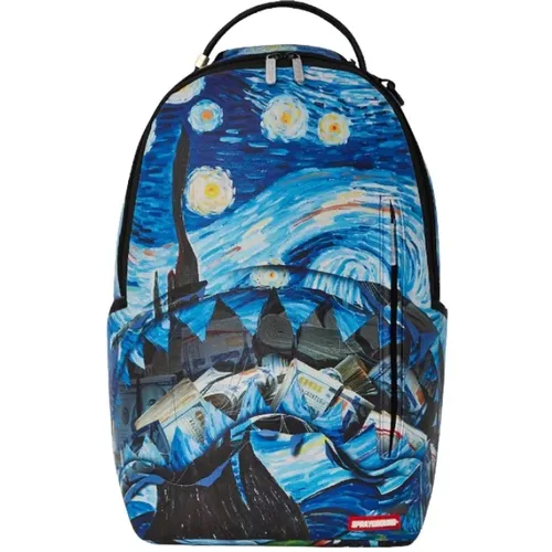 Van Gogh Hidden Money Backpack , unisex, Sizes: ONE SIZE - Sprayground - Modalova