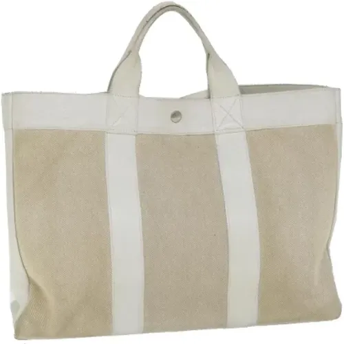 Pre-owned Tote Bags, female, , Size: ONE SIZE Pre-owned Canvas handbags - Hermès Vintage - Modalova