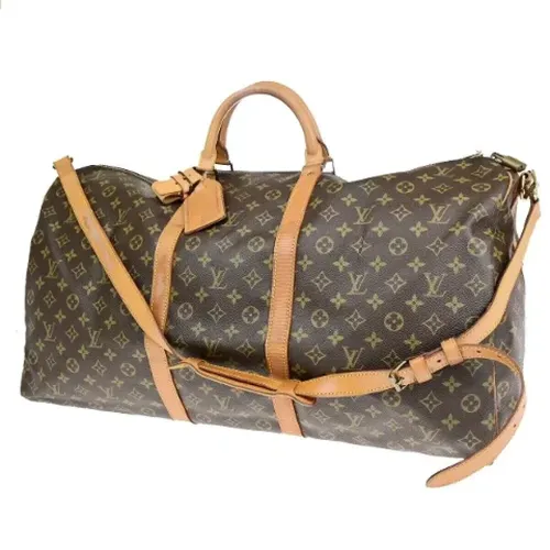 Pre-owned Weekend Bags, female, , Size: ONE SIZE Pre-owned Canvas travel-bags - Louis Vuitton Vintage - Modalova