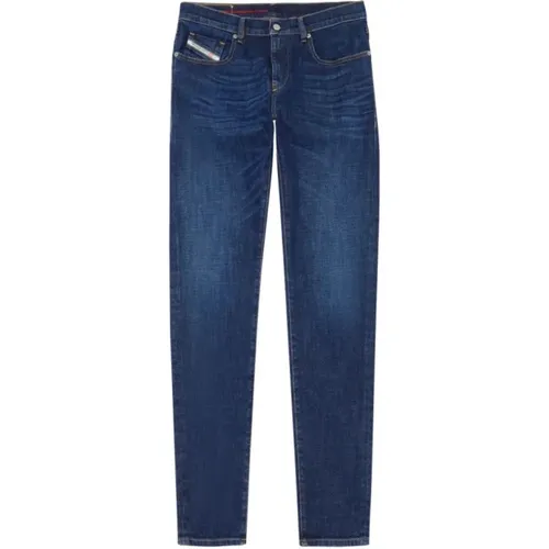 Slim-Fit Blaue Jeans 2019 D-Strukt , Herren, Größe: W29 - Diesel - Modalova