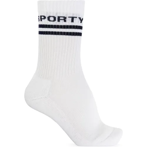 Socks, male, , Size: ONE SIZE Socks with logo - Sporty & Rich - Modalova