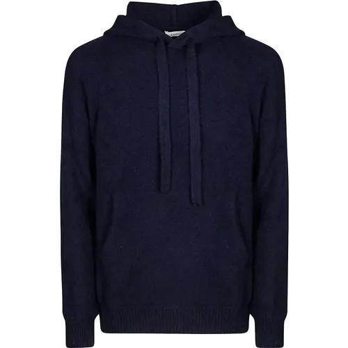 Kaschmir Hoodie mit Verstellbarer Kapuze , Herren, Größe: XL - Laneus - Modalova