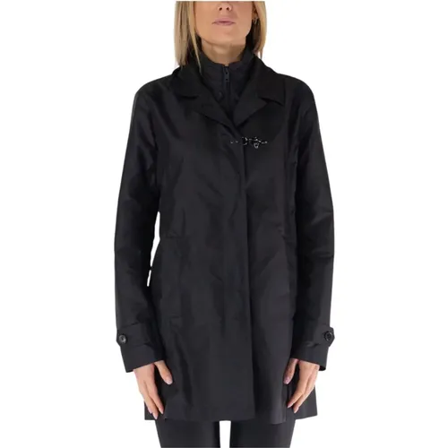 Single-Breasted Coats, female, , Size: S Morning Coat with Zipper - Fay - Modalova