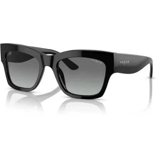 Grey Shaded Sunglasses,Stylish Sunglasses in Violet Havana,Dark Havana Sunglasses with Brown Shaded Lenses - Vogue - Modalova