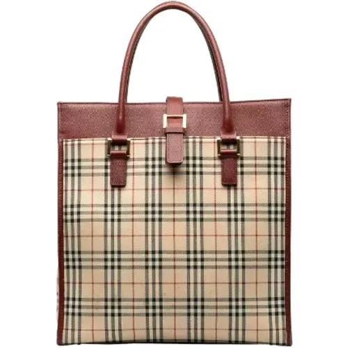 Pre-owned Tote Bags, female, , Size: ONE SIZE Pre-owned Canvas totes - Burberry Vintage - Modalova