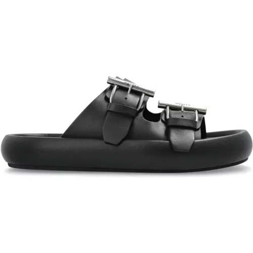 Sliders, male, , Size: 11 US Slides with logo - alexander mcqueen - Modalova