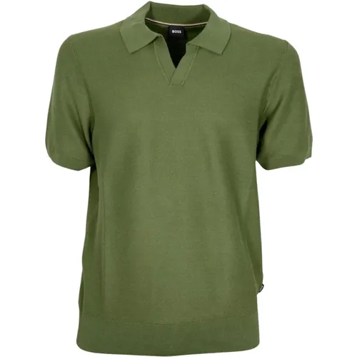 Cotton Polo Style Sweater , male, Sizes: L, S, XL - Hugo Boss - Modalova