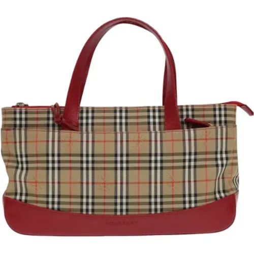 Pre-owned Tote Bags, female, , Size: ONE SIZE Pre-owned Canvas handbags - Burberry Vintage - Modalova