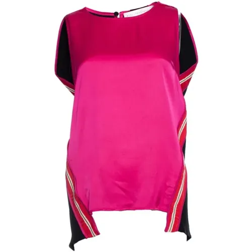 Silk sporty top , female, Sizes: 4XS - Stella McCartney Pre-owned - Modalova