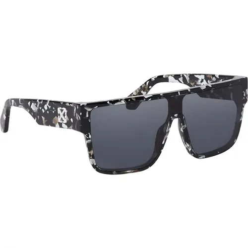 Syracuse Sonnenbrille Glänzend Havanna-Schwarz - Off White - Modalova