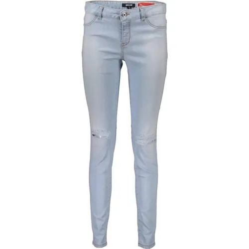 Faded Worn Cotton Jeans , Damen, Größe: W28 - Just Cavalli - Modalova