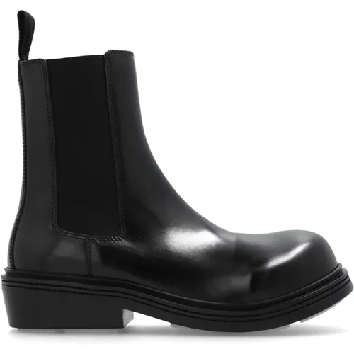 Fireman leather ankle boots , male, Sizes: 6 1/2 UK, 7 UK, 10 UK, 8 UK, 9 UK, 6 UK - Bottega Veneta - Modalova