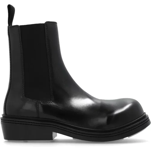 Fireman leather ankle boots , male, Sizes: 7 UK, 10 UK, 8 UK, 9 UK, 6 UK - Bottega Veneta - Modalova