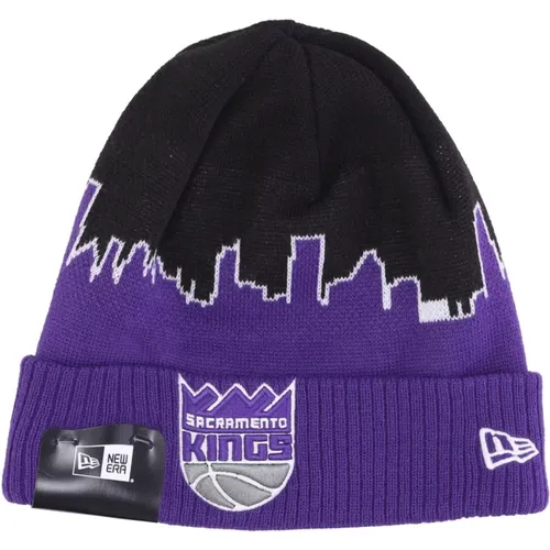 Beanies, male, , Size: ONE SIZE Sacramento Kings NBA Knit Beanie Hat - new era - Modalova