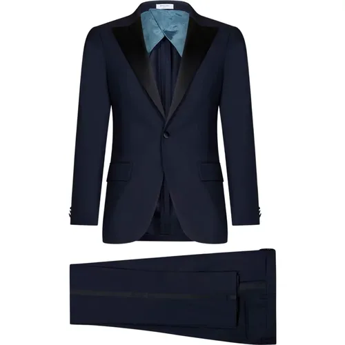 Single Breasted Suits, male, , Size: S Single-Breasted Blazer and Trousers - Boglioli - Modalova