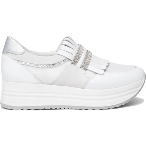 Weiße Sneakers für Frauen , Damen, Größe: 39 EU - Nerogiardini - Modalova