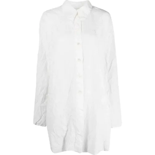 Weiße Oversized Crushed Bluse , Damen, Größe: 3XS - Róhe - Modalova