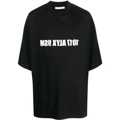 Logo Print Baumwoll T-Shirt - 1017 Alyx 9SM - Modalova