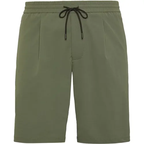 Bermuda Shorts aus Stretch-Recycling-Nylon , Herren, Größe: XS - Boggi Milano - Modalova