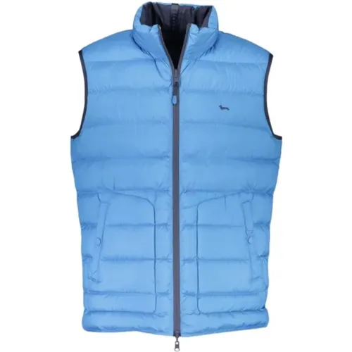 Vests, male, , Size: M Reversible /navy men's vest - XXL - Harmont & Blaine - Modalova