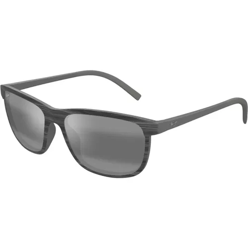 Lele Kawa 811-11D Grey Stripe Sunglasses - Maui Jim - Modalova