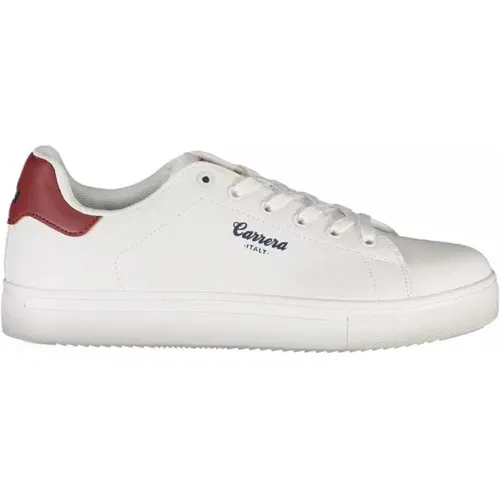 Weiße Sneakers mit Kontrastdetails , Herren, Größe: 43 EU - Carrera - Modalova