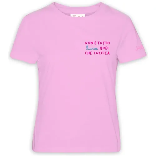 Crew Neck T-Shirt , female, Sizes: L - MC2 Saint Barth - Modalova