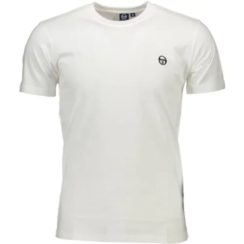 Baumwoll T-Shirt mit Logo-Stickerei , Herren, Größe: 2XL - Sergio Tacchini - Modalova