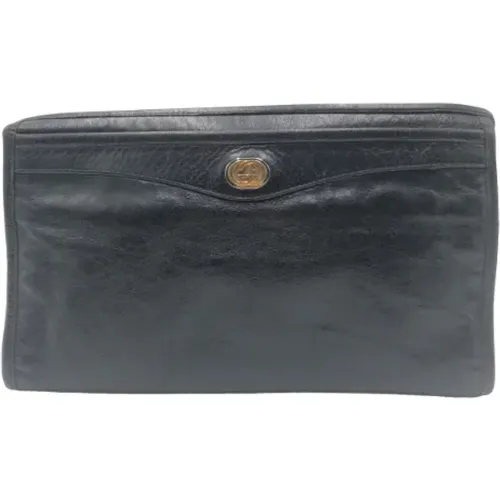 Pre-owned Bags, male, , Size: ONE SIZE Pre-owned Leather clutches - Gucci Vintage - Modalova