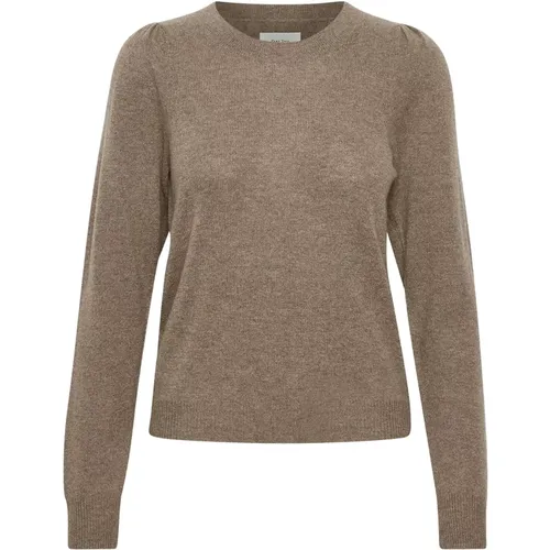 Round Neck Knitwear, 100% Cashmere, Relaxed Fit , female, Sizes: L, S, XS, M - Part Two - Modalova