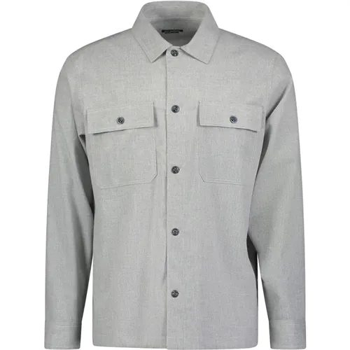 Regular Fit Overshirt in Grau , Herren, Größe: XL - ROY ROBSON - Modalova